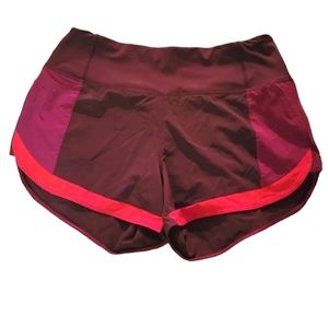 EUC Athleta XS Shorts Plum Purple Pink Maroon Hidden Pocket